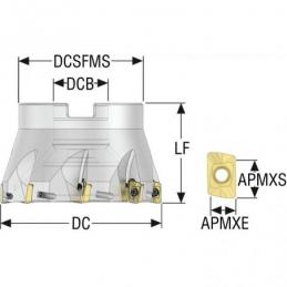 R220.69-03.00-10-10A Fréza (těleso) Turbo pro rohové frézování  • Vtools.cz