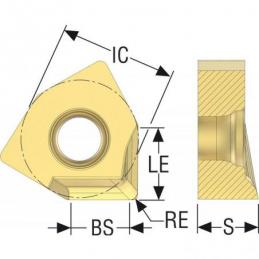 XNEX080608ZZR-M11 F40M Destičky (VBD) pro rohové frézy Square 6   • Vtools.cz