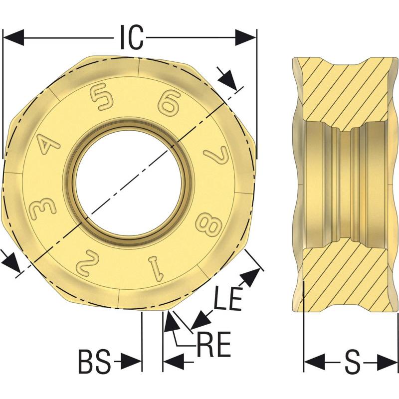 ONMU050410ANTN-M10 MP3000 Destičky (VBD) pro čelní frézy Octomill   • Vtools.cz