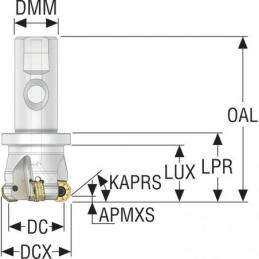 R217.48-2025.3S-05-3SA Fréza (těleso) Octomill pro čelní frézování • Vtools.cz