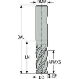 JHP770160E2R250.3Z5A-SIRA Fréza monolitní karbidová Jabro HPM  • Vtools.cz