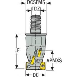R217.69-1632.RE-034-10.4A Fréza (těleso) Turbo pro rohové frézování  • Vtools.cz