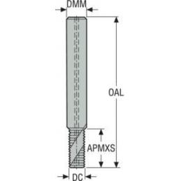 TM-3/8X18NPT-18R1 Fréza závitová monolitní • Vtools.cz