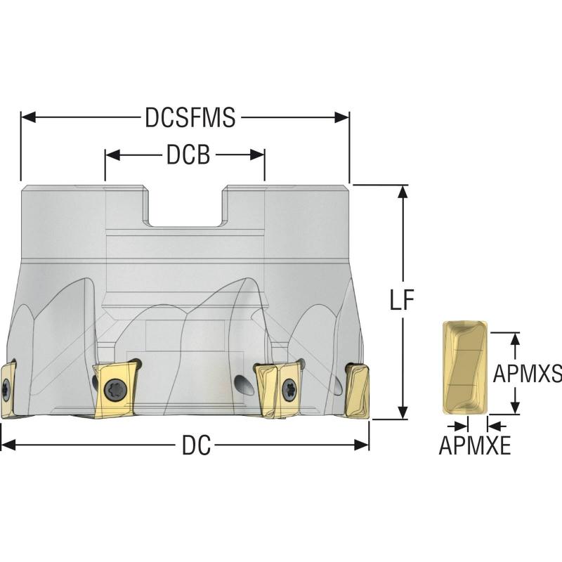 R220.94-0063-08-9A Fréza (těleso) Square T4 pro rohové frézování • Vtools.cz