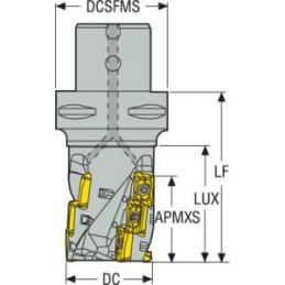 C6-R217.69-040-066-12.3AN Fréza (těleso) Turbo pro rohové frézování  • Vtools.cz