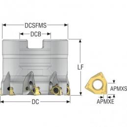 R220.96-0050-04-6A Fréza (těleso) Square 6 pro rohové frézování • Vtools.cz