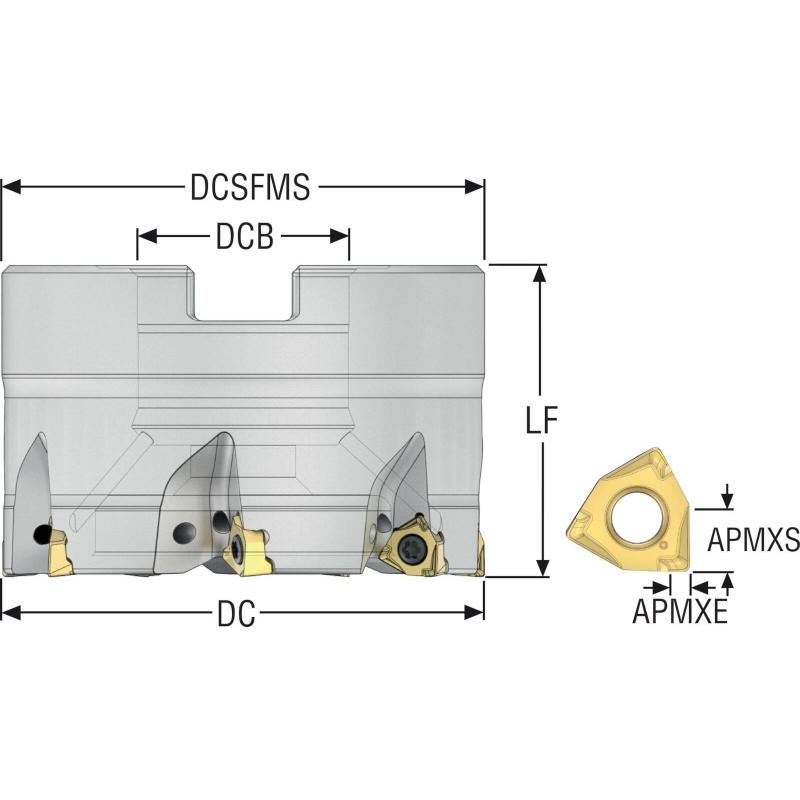 R220.96-0063-04-7A Fréza (těleso) Square 6 pro rohové frézování • Vtools.cz