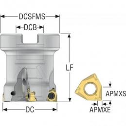 R220.96-0032-04-6A Fréza (těleso) Square 6 pro rohové frézování • Vtools.cz