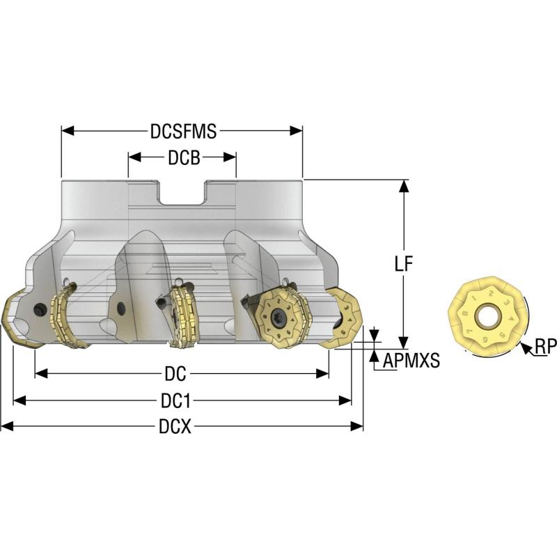 R220.21-0100-ON09-7A Fréza (těleso) kopírovací • Vtools.cz