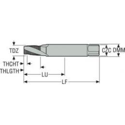 MTH-1/8-27NPTF-XC-V050 Závitník s lamačem třísek/šroubovicí • Vtools.cz