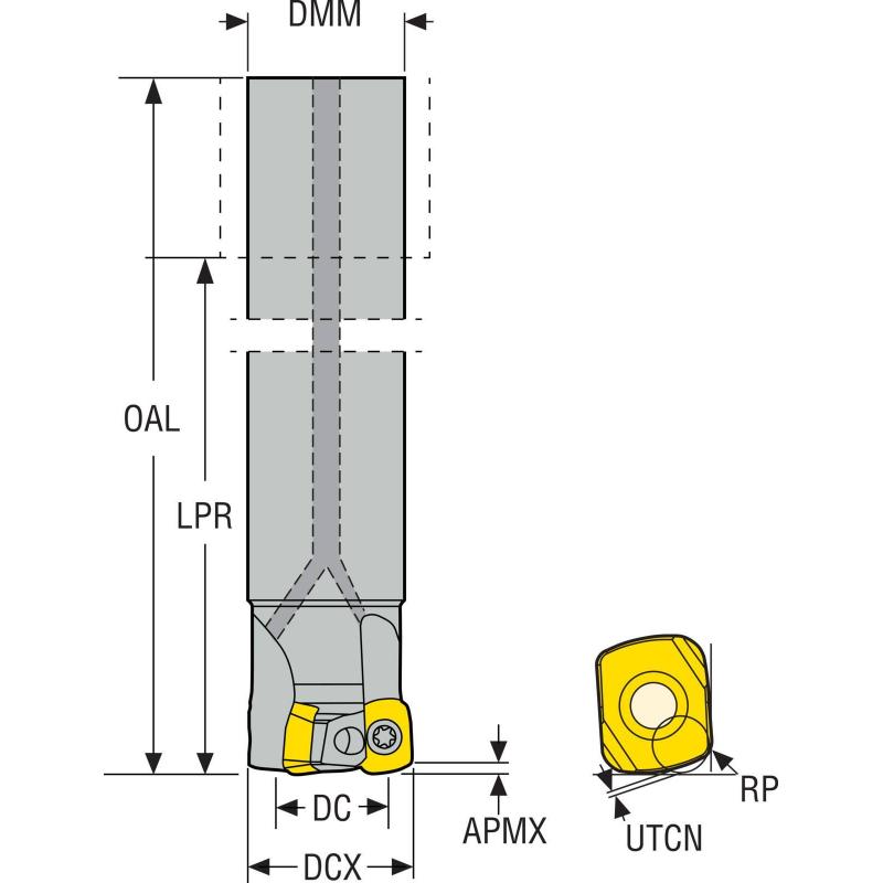 R217.21-0.500.0-LP05.2A Fréza (těleso) kopírovací • Vtools.cz