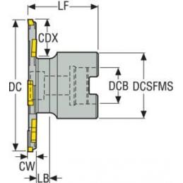 R335.19-02.50-0.18-4 Fréza (těleso) kotoučová 335.19  • Vtools.cz