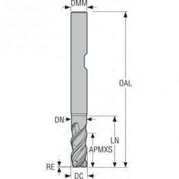 JS553060E2R050.3Z3-SIRA Fréza monolitní karbidová Jabro-Solid2  • Vtools.cz