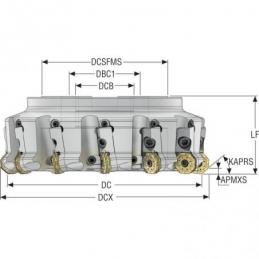 R220.48-8315-09-20CS Fréza (těleso) Octomill pro čelní frézování • Vtools.cz