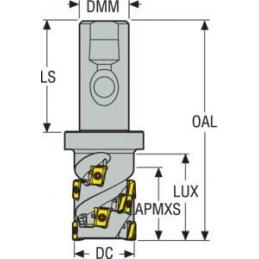R217.94-2025.3S-029-08.2A Fréza (těleso) Square T4 pro rohové frézování • Vtools.cz