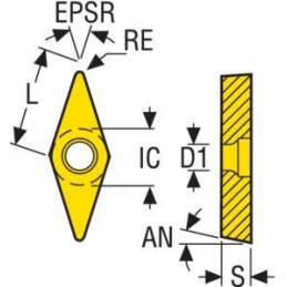 VBMT160408-F1 TH1000 Destičky (VBD) pro soustružení ISO-S • Vtools.cz