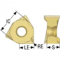 XNEX080608TL-M13 F40M Destičky (VBD) pro rohové frézy Square 6   • Vtools.cz