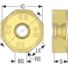 ONEU090520ZZTN4-M12 MK2050 Destičky (VBD) pro čelní frézy Octomill   • Vtools.cz