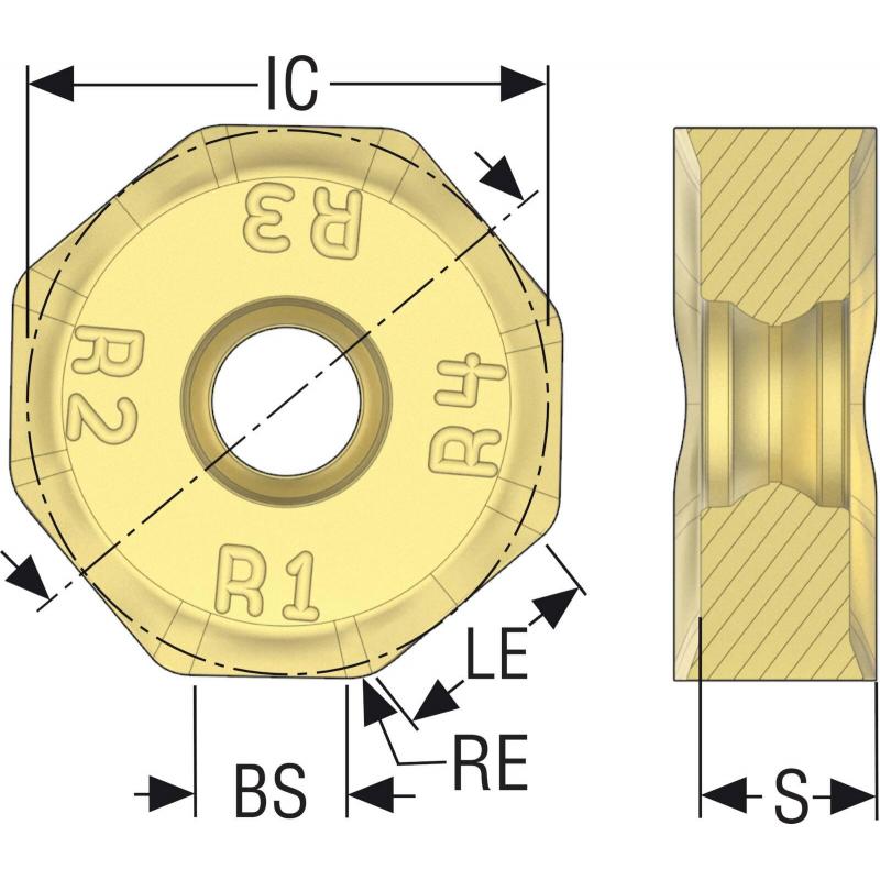 ONEU090520ZZTN4-M12 MK2050 Destičky (VBD) pro čelní frézy Octomill   • Vtools.cz