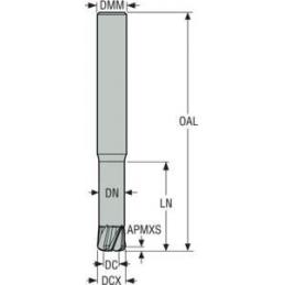 JHF980080E1H.0Z5-MEGA Fréza monolitní karbidová Jabro HFM  • Vtools.cz