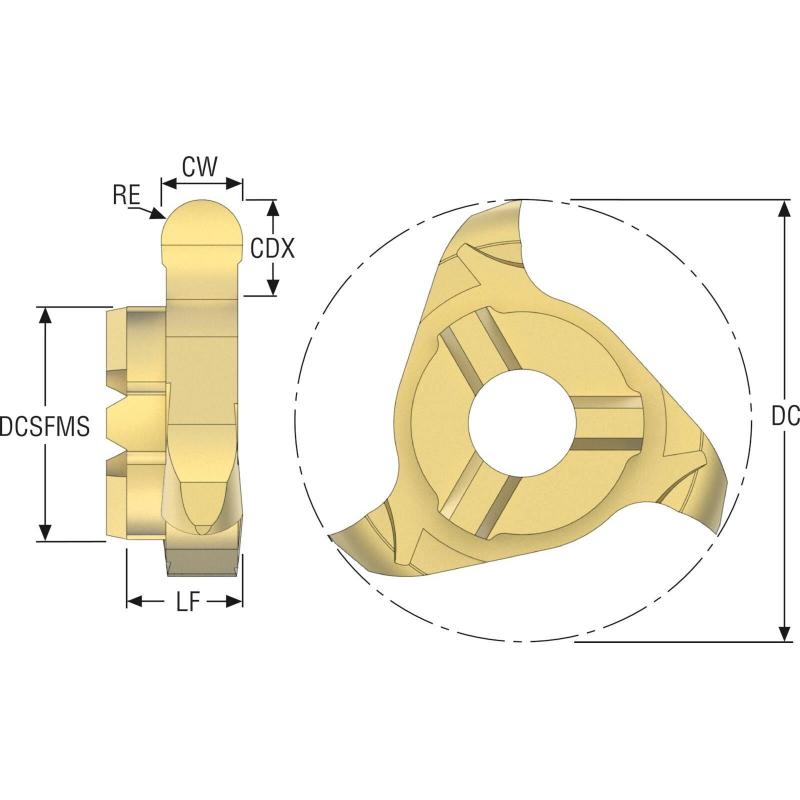 R335.14-177R11.09Z3-M02 F32M Frézovací kotouče Mini Disc pro frézování závitu 335.14 • Vtools.cz