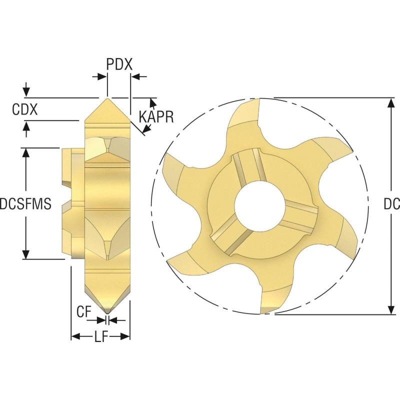 R335.14-097C45.06Z6-M01 F32M Frézovací kotouče Mini Disc pro frézování závitu 335.14 • Vtools.cz