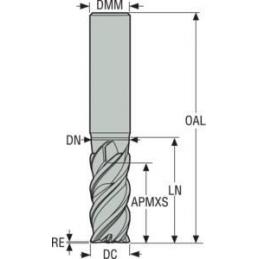 JS554160E2R600.0Z4-SIRA Fréza monolitní karbidová Jabro-Solid2  • Vtools.cz