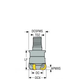 R217.26-1632.RE-RN1204.3A Fréza (těleso) pro destičky (VBD) z pokročilých materiálů  • Vtools.cz