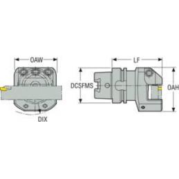 E9364-ASHA-090-25JETI Držák pro soustružení, Jetstream Tooling  • Vtools.cz