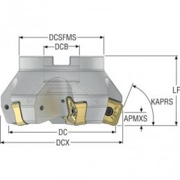 R220.56-0125-22-8A Fréza (těleso) Quattromill pro čelní frézování  • Vtools.cz