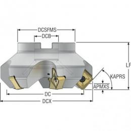 R220.54-0100-22-7A Fréza (těleso) Quattromill pro čelní frézování  • Vtools.cz