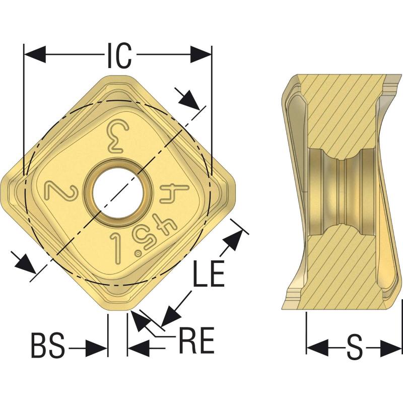 SNMX2209ANR-ME12 F40M Destičky (VBD) pro čelní frézy Quattromill   • Vtools.cz
