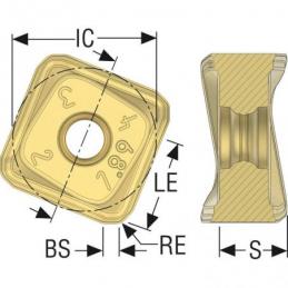 SNMX2209ZNTR-M18 MK1500 Destičky (VBD) pro čelní frézy Quattromill   • Vtools.cz
