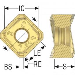 SNMX1407ANTR-M10 MS2050 Destičky (VBD) pro čelní frézy Quattromill   • Vtools.cz