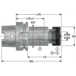 HSKA125-ER25-120 EPB upínač Monobloc, HSK  • Vtools.cz
