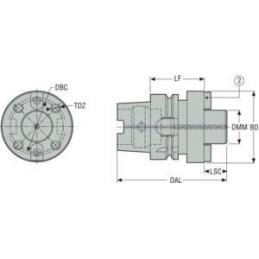 HSKA125-SMF60-085 EPB upínač Monobloc, HSK  • Vtools.cz