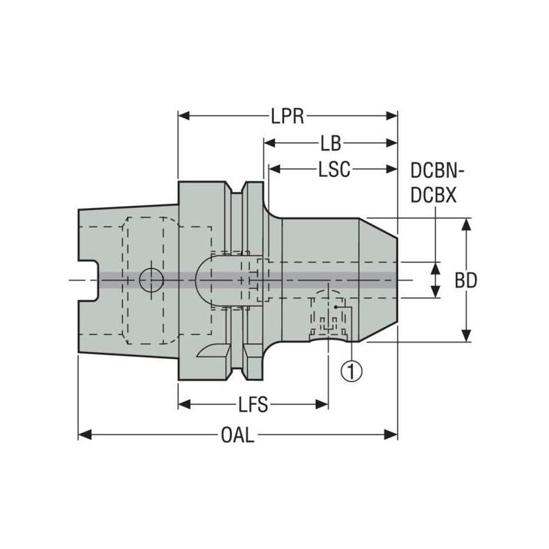 HSKA125-EM0.750-6.000 EPB upínač Monobloc, HSK  • Vtools.cz