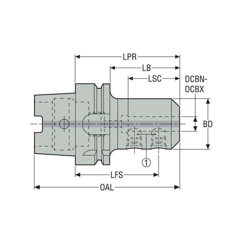 HSKA125-EM1.000-6.000 EPB upínač Monobloc, HSK  • Vtools.cz