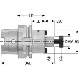 HSKA125-SM1.000-4.000-L1 EPB upínač Monobloc, HSK  • Vtools.cz