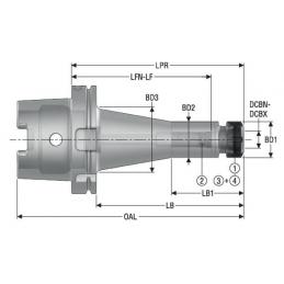 HSKA125-ER32-200-VF6 EPB upínač Monobloc, HSK  • Vtools.cz