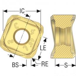 SNMX1407ZNTR-M10 MP2050 Destičky (VBD) pro čelní frézy Quattromill   • Vtools.cz