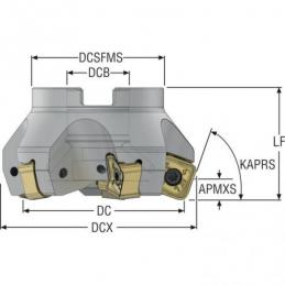 R220.56-04.00-14-10A Fréza (těleso) Quattromill pro čelní frézování  • Vtools.cz