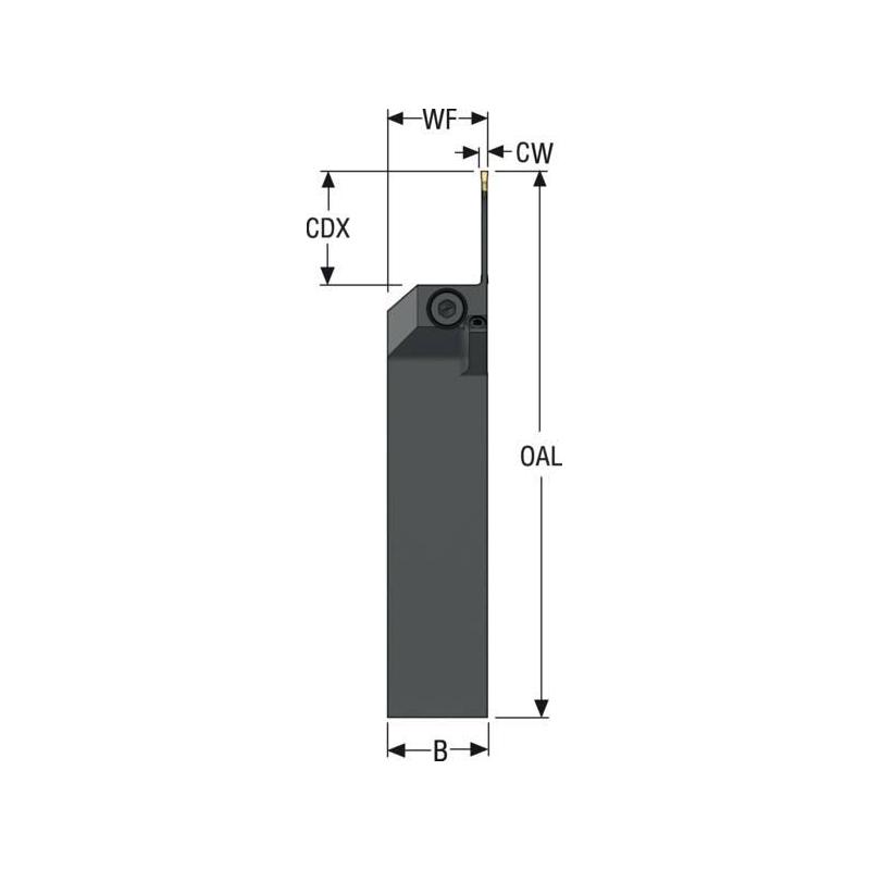 CFZL2525X2802JETI Držák pro soustružení, Jetstream Tooling  • Vtools.cz