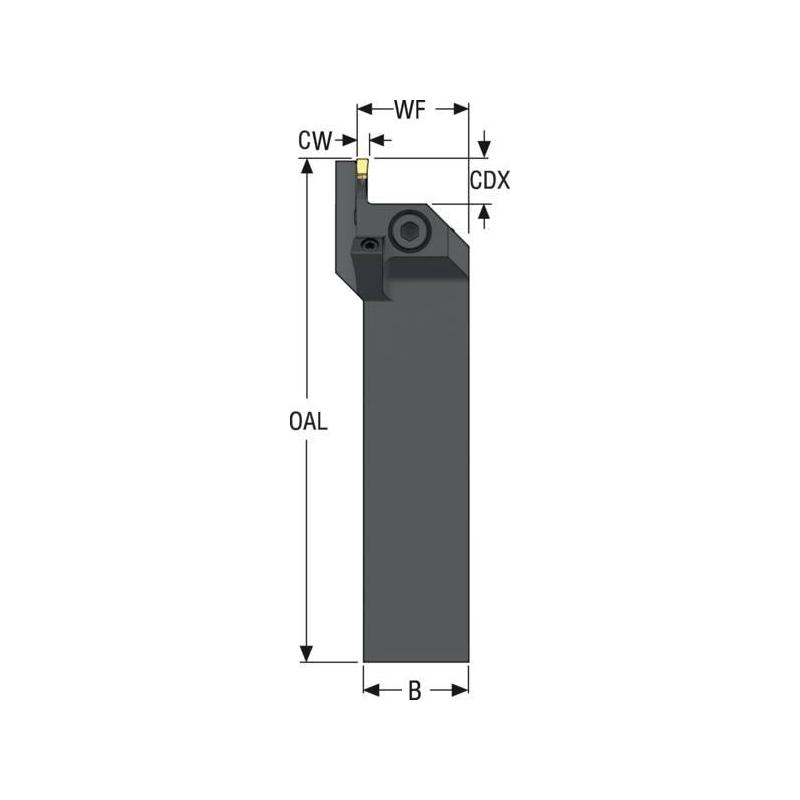 CFIL2525X04L130090-JETI Držák pro soustružení, Jetstream Tooling  • Vtools.cz