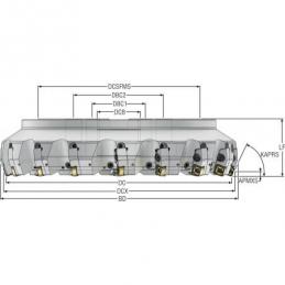 R220.56-8200-14-11CA Fréza (těleso) Quattromill pro čelní frézování  • Vtools.cz