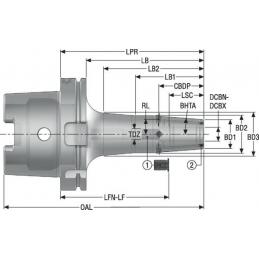 HSKA125-SFR16-160-F6 Monolitní upínač Shrinkfit ( tepelné upínání ) • Vtools.cz