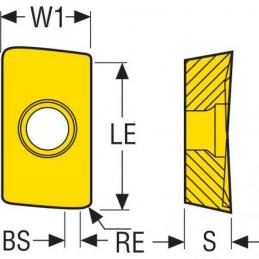ABEX2606ZFFR-M15 MP2501 Destičky (VBD) pro frézování • Vtools.cz
