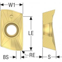 XOMX10T308TR-M09 MP1501 Destičky (VBD) pro rohové frézy Turbo   • Vtools.cz