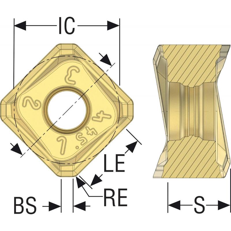 SNMX1407ANTR-M10 MP2501 Destičky (VBD) pro čelní frézy Quattromill   • Vtools.cz