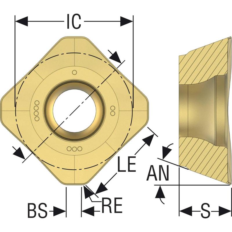 SEMX1505AFTN-MD20 MP2501 Destičky (VBD) pro čelní frézy Quattromill   • Vtools.cz
